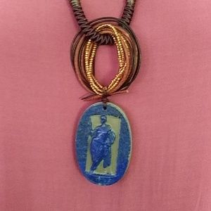 Carved Woman Pendant